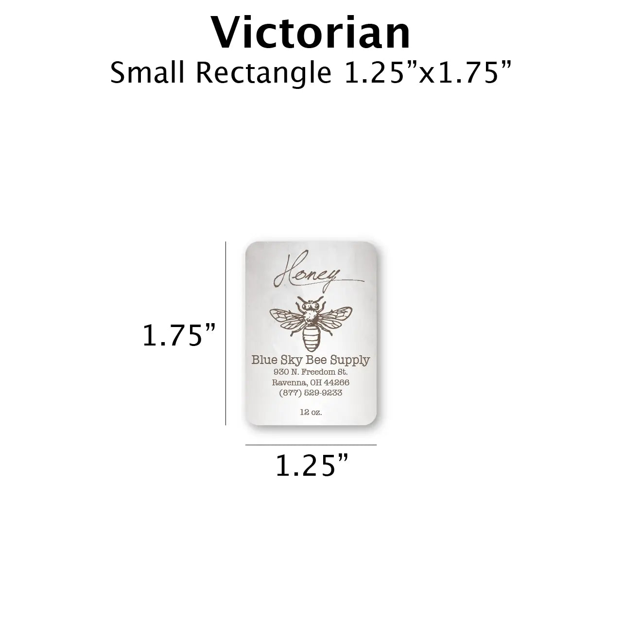 Victorian - Customizable Label Design Blue Sky Bee Supply