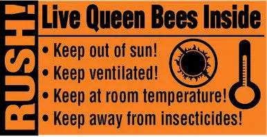 Live Queens Shipping Labels [D4806] Blue Sky Bee Supply