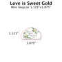 Love is Sweet Gold - Favor Label (100 Count) Blue Sky Bee Supply