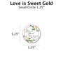 Love is Sweet Gold - Favor Label (100 Count) Blue Sky Bee Supply