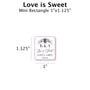 Love is Sweet - Favor Label (100 Count) Blue Sky Bee Supply