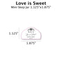 Love is Sweet - Favor Label (100 Count) Blue Sky Bee Supply