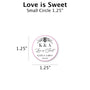 Love is Sweet - Favor Label (100 Count) Blue Sky Bee Supply