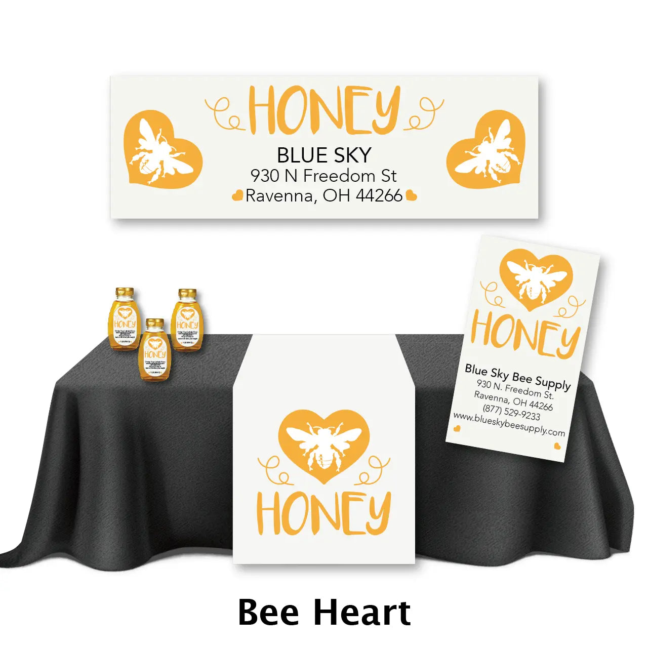 Heart Bee Deluxe Marketing Kit for Honey and Bees