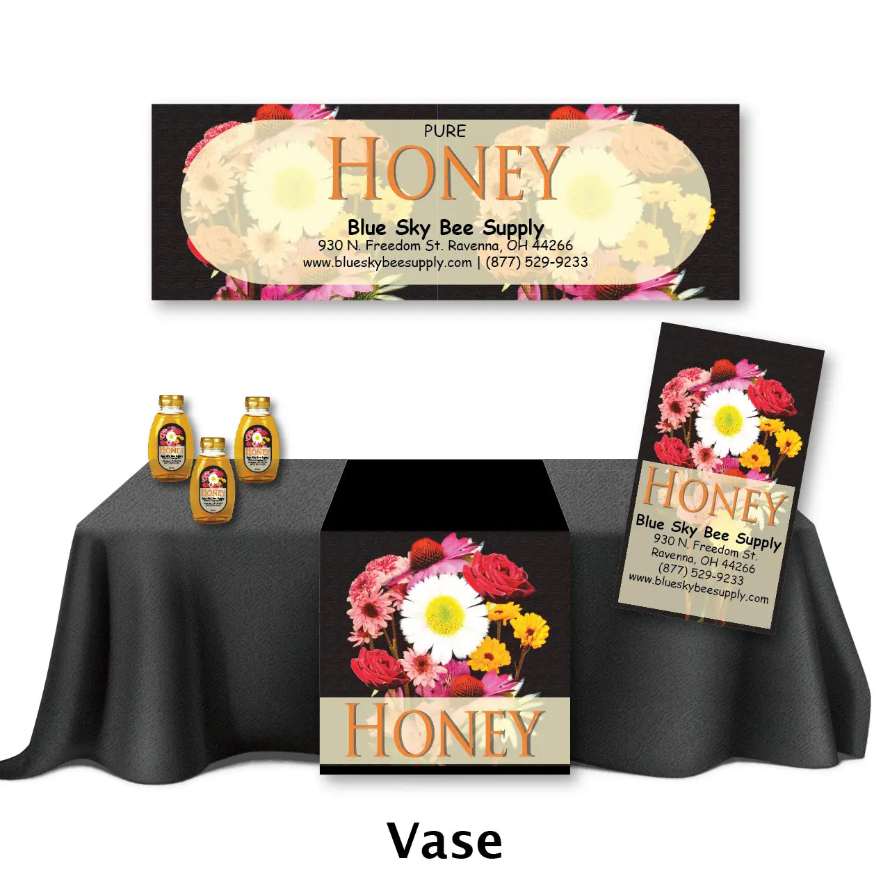 Vase Deluxe Marketing Kit for Honey and Bees