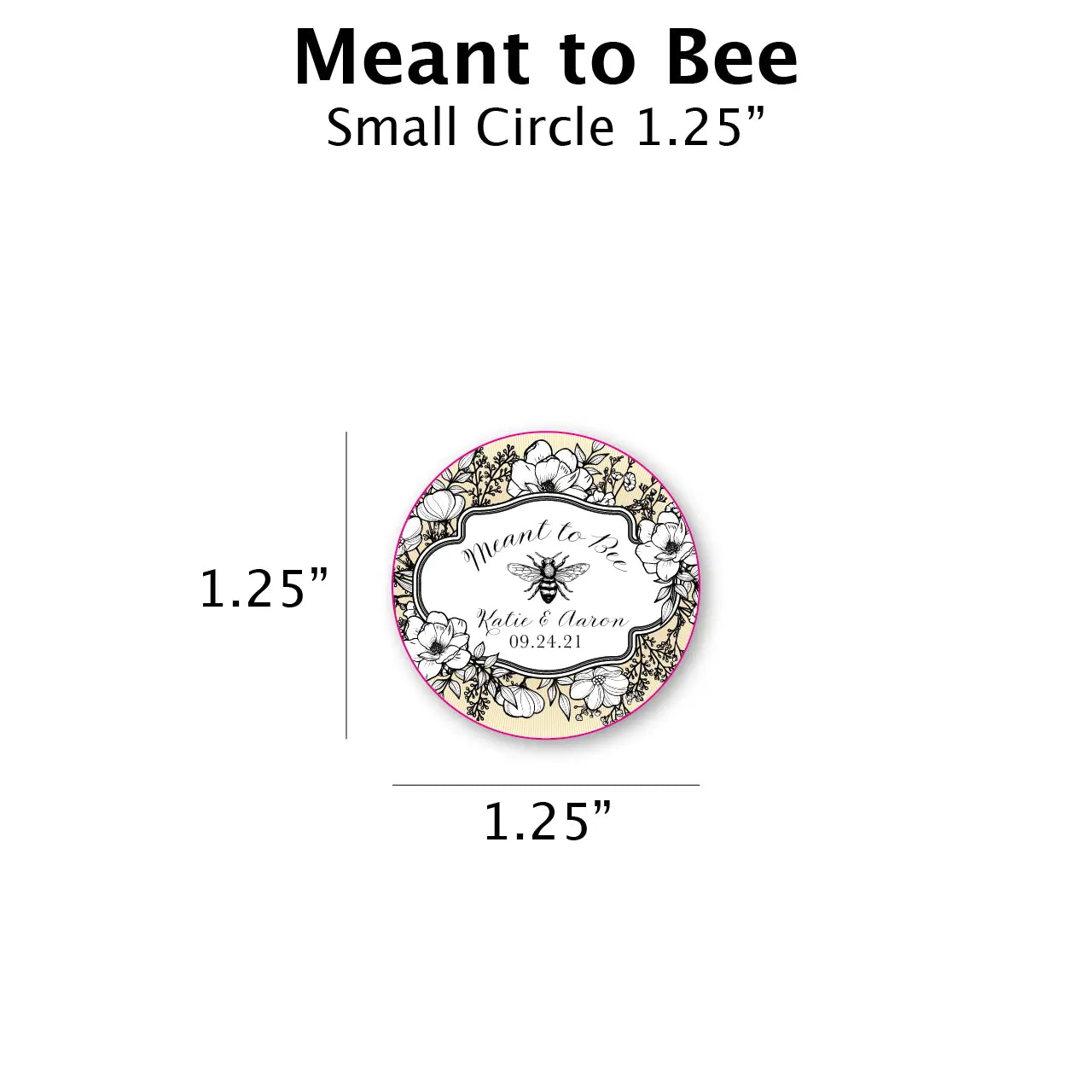 Meant to Bee - Favor Label (100 Count) Blue Sky Bee Supply