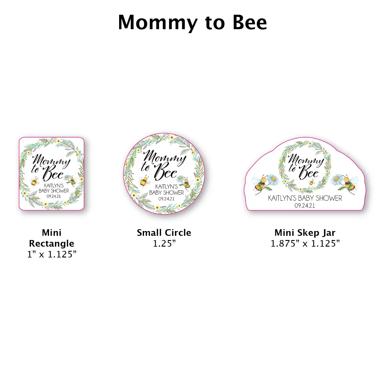 Mommy to Bee - Favor Label (100 Count) Blue Sky Bee Supply