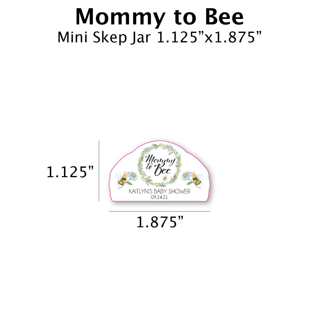 Mommy to Bee - Favor Label (100 Count) Blue Sky Bee Supply