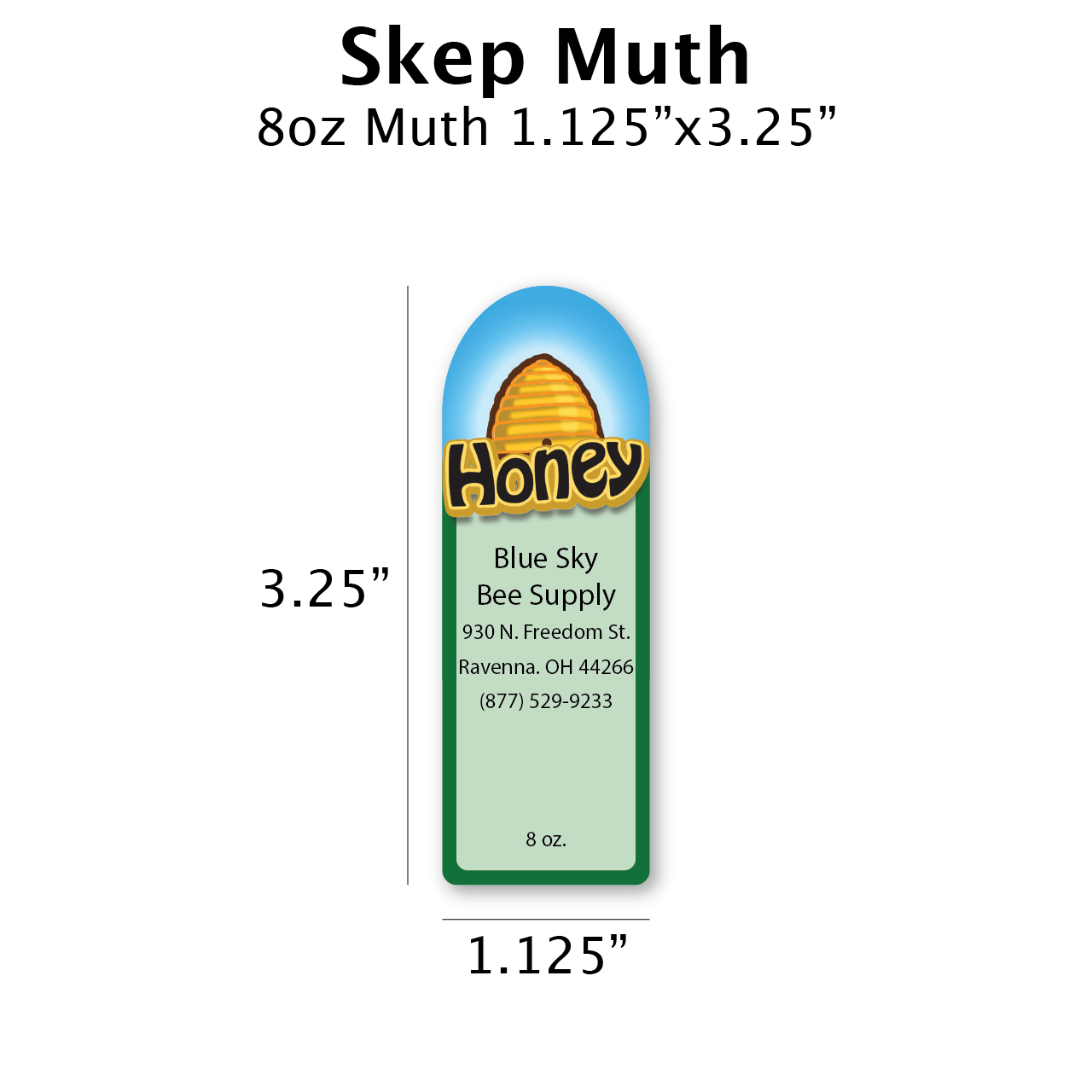 Skep - Customizable Muth Jar Labels