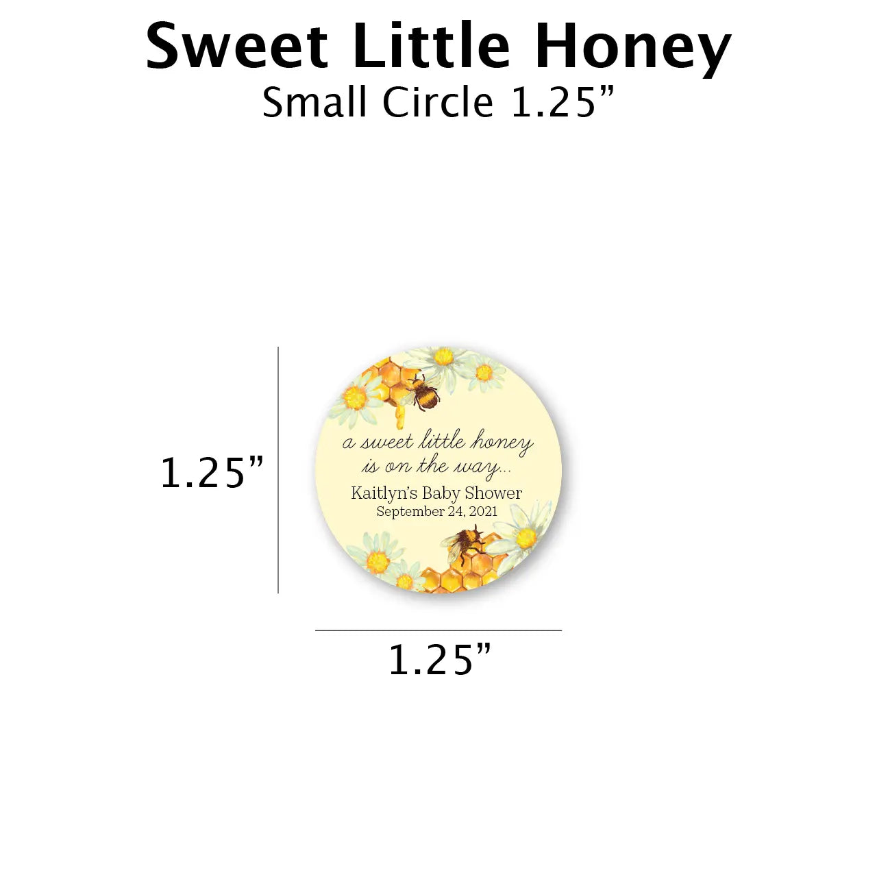 Sweet Little Honey - Favor Label (100 Count) Blue Sky Bee Supply