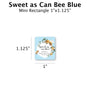 Sweet as Can Bee Blue - Favor Label (100 Count) Blue Sky Bee Supply