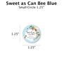 Sweet as Can Bee Blue - Favor Label (100 Count) Blue Sky Bee Supply