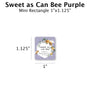 Sweet as Can Bee Purple - Favor Label (100 Count) Blue Sky Bee Supply