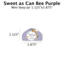 Sweet as Can Bee Purple - Favor Label (100 Count) Blue Sky Bee Supply