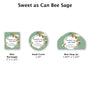 Sweet as Can Bee Sage - Favor Label (100 Count) Blue Sky Bee Supply