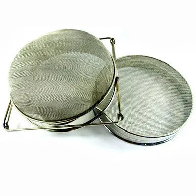 Stainless Double Sieve [833] Blue Sky Bee Supply