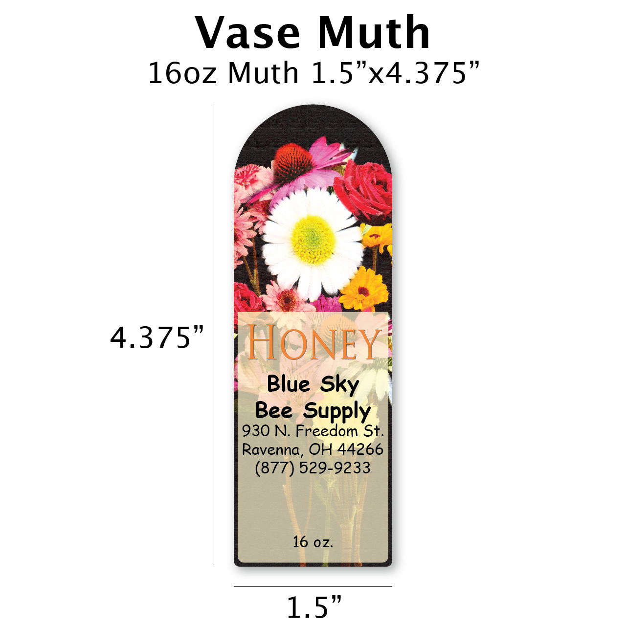 Vase - Customizable Muth Jar Labels