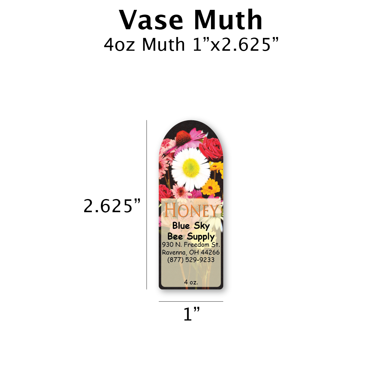 Vase - Customizable Muth Jar Labels