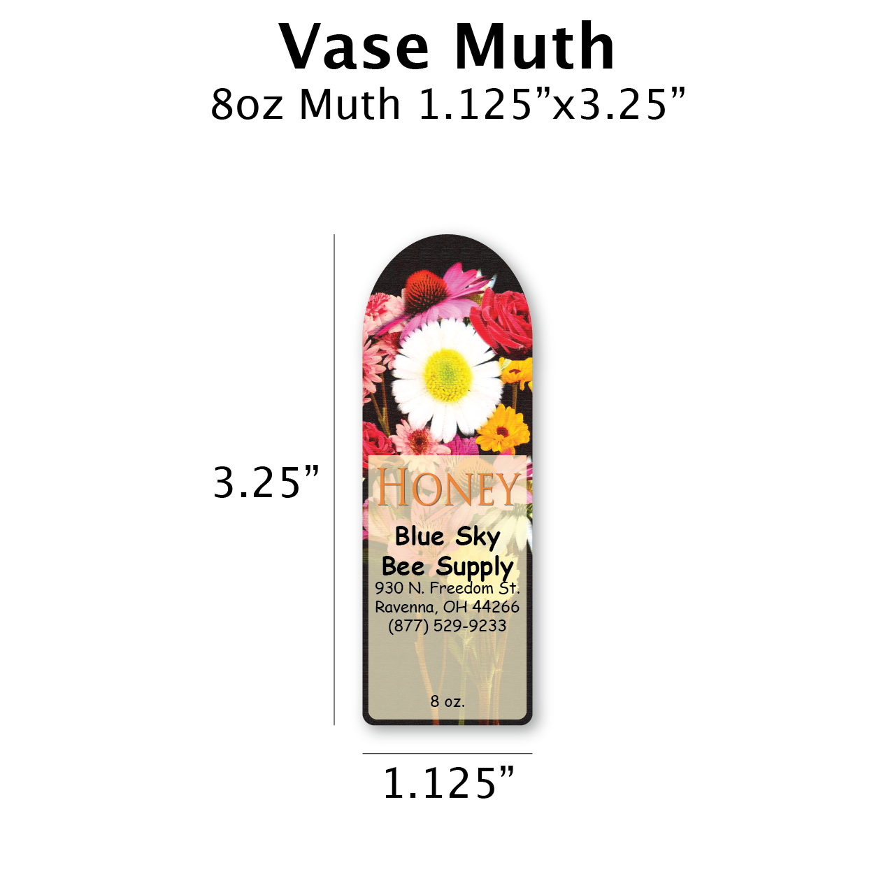 Vase - Customizable Muth Jar Labels