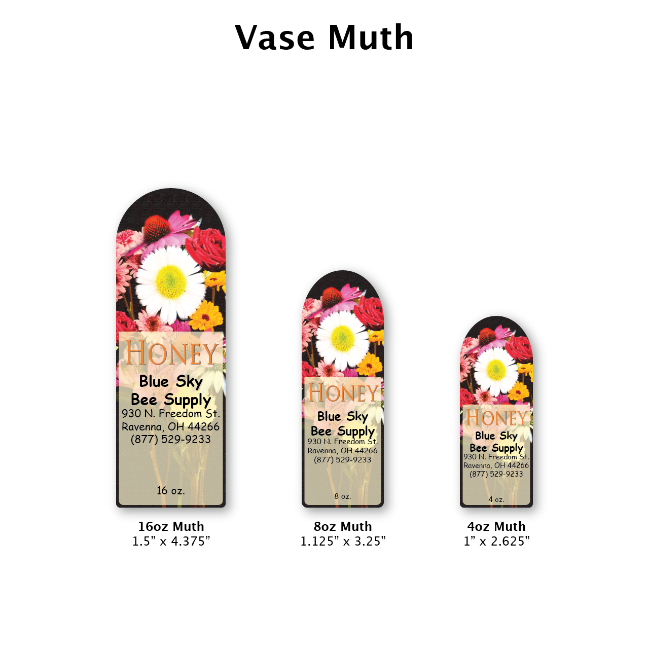 Vase - Customizable Muth Jar Labels