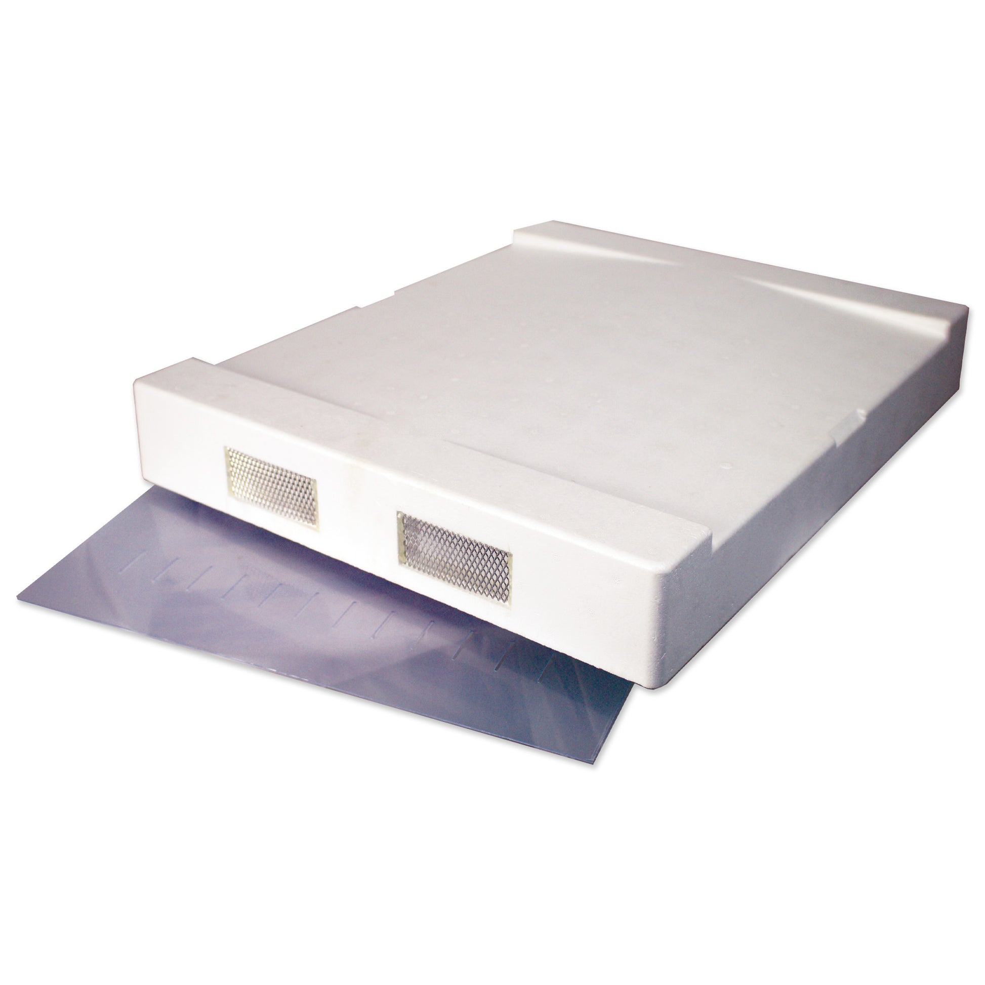 10 Frame Polystyrene VENTILATED Top Cover (includes Mylar Inner Cover) [10PVT]