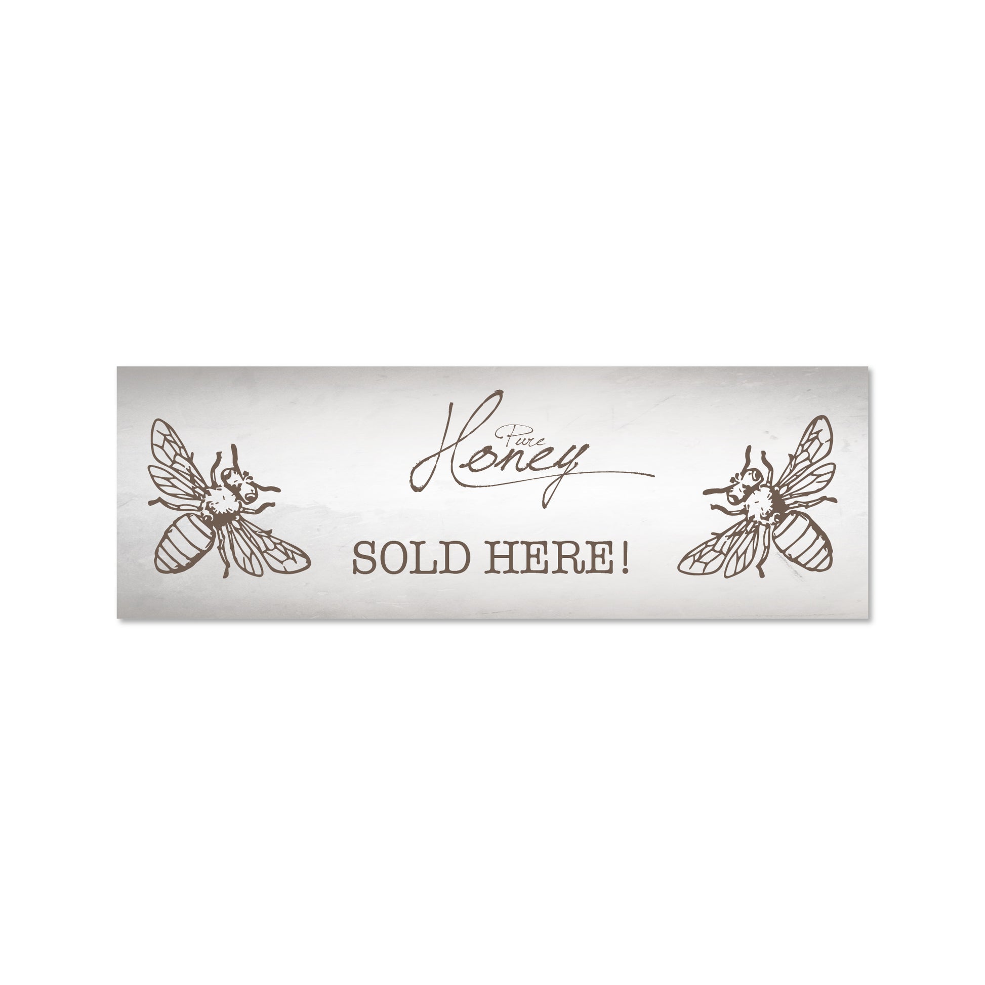 "Pure Honey Sold Here" Stock Vinyl Banner [HFS-SBAN]