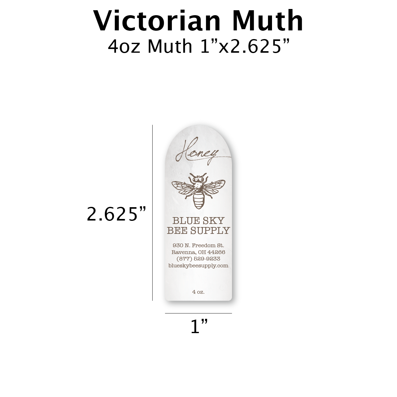 Victorian - Customizable Muth Jar Labels