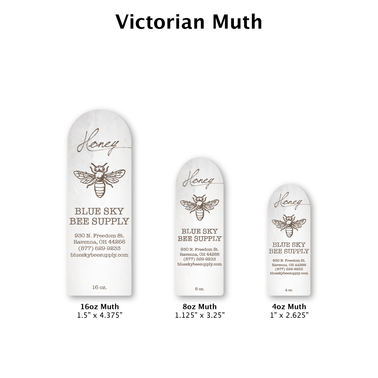 Victorian - Customizable Muth Jar Labels