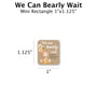 We Can Bearly Wait - Favor Label (100 Count) Blue Sky Bee Supply