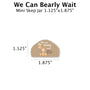 We Can Bearly Wait - Favor Label (100 Count) Blue Sky Bee Supply