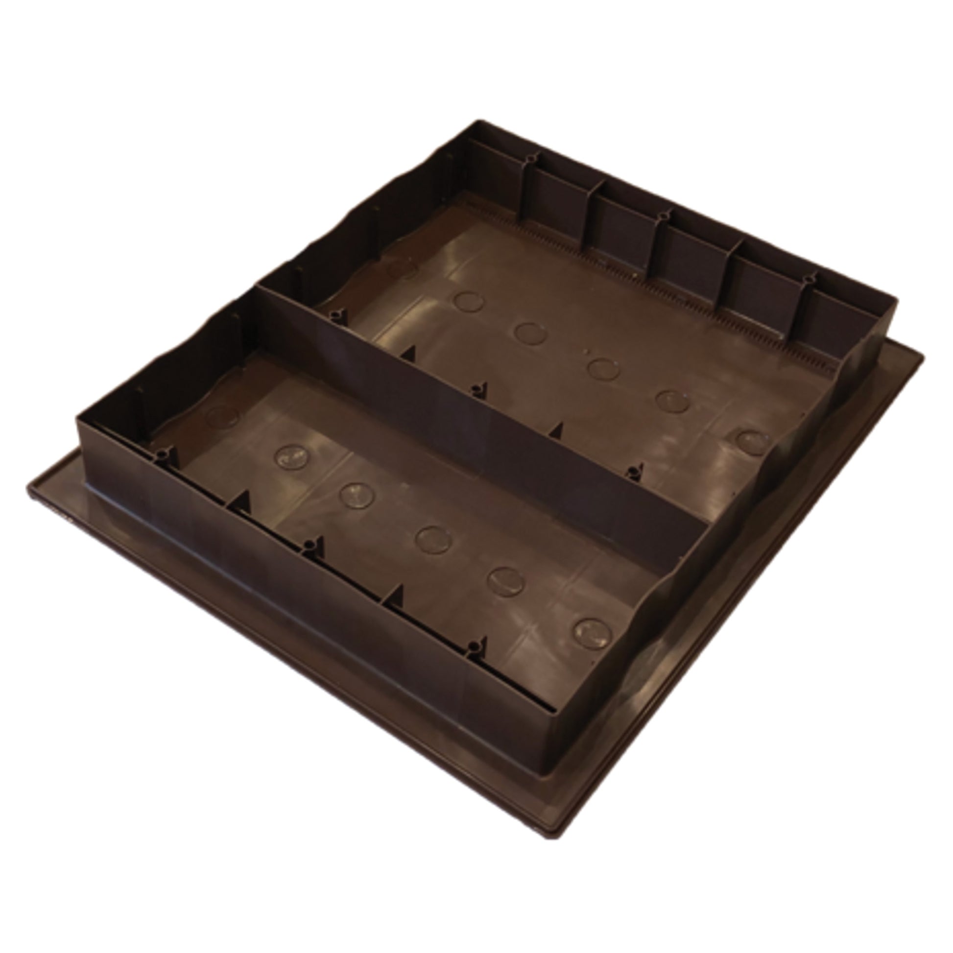 Brown Plastic 10 Frame Hive Top Divided Feeder [DHTF]